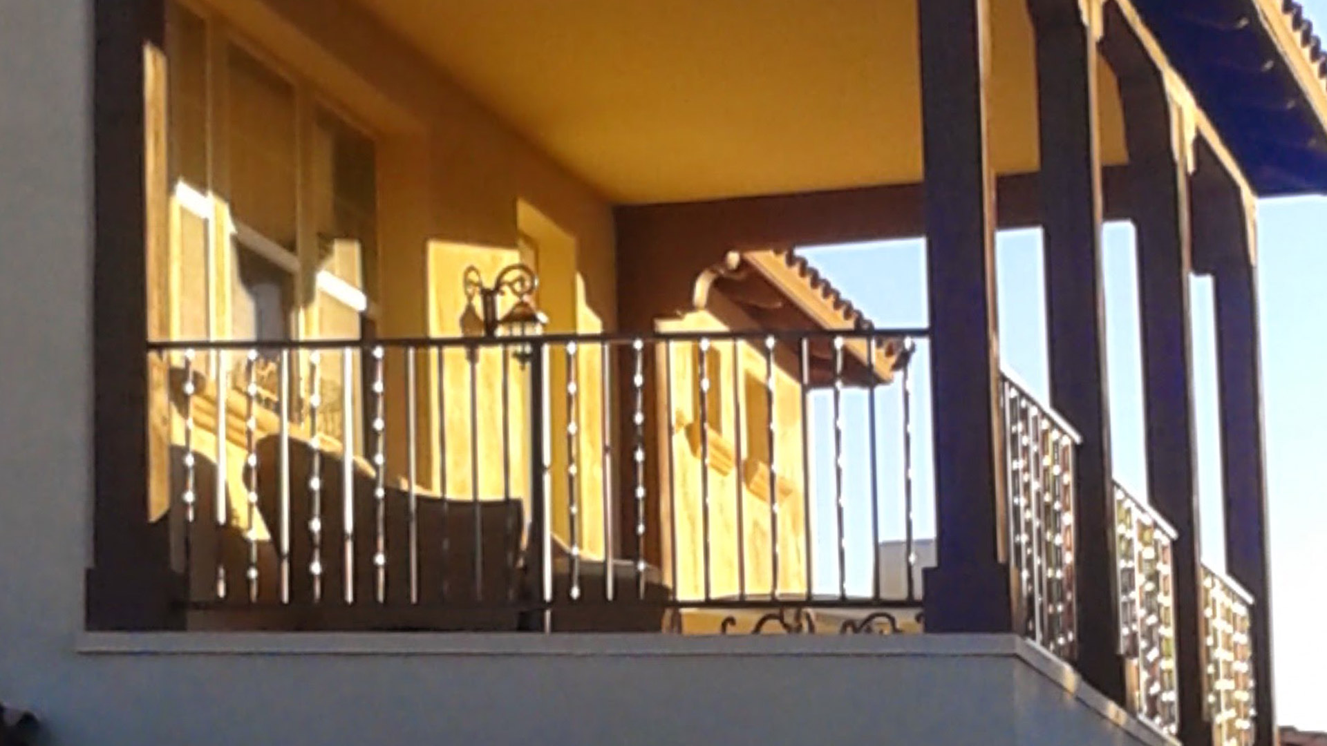 residential property exteriors view with new balcony with railings installed phoenix az